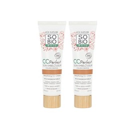 LEA NATURE SO Bio Étic CC Creme Colour Control Certified Organic - Perfect | Medium | Embellishment Care | Against Redness, Against Fatigue | Centella asiatica Organic | Vegan | Made in France | 2 x