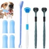HOTUT Spazzolino per Cani,8 Pezzi Set Spazzolini da Denti per