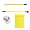Practice Golf Hole Pole Cup Flag Stick Detachable 2 Section