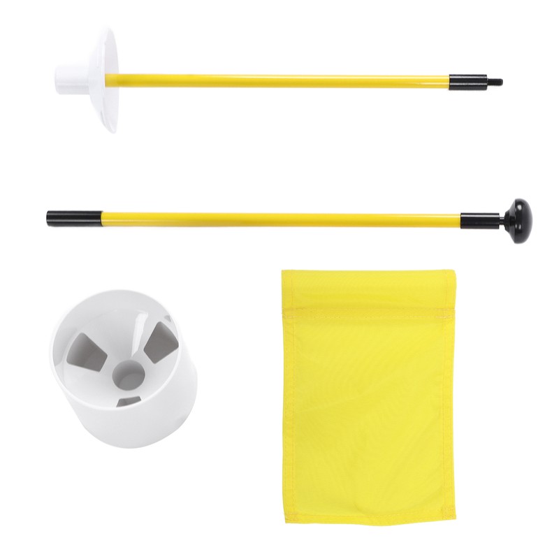 Practice Golf Hole Pole Cup Flag Stick Detachable 2 Section