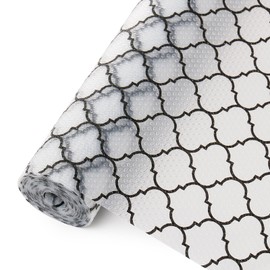 Cooyes Shelf Liner – Non-Slip Shelf Liners for Kitchen Cabinets – Waterproof Shelf Paper with Modern Pattern – Durable EVA Cabinet Liners