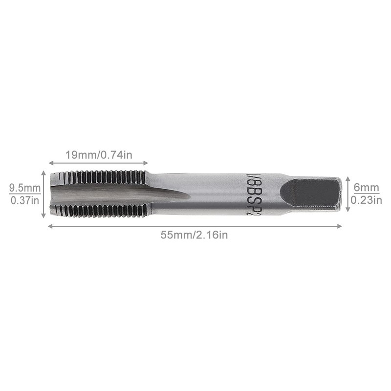 OriGlam 1/8" BSP Thread Forming Taps, G1/8 BSP Pipe Taps