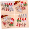 WOONEKY 12pcs Christmas Hair Clips Glitter Antler Tree Designs Festive