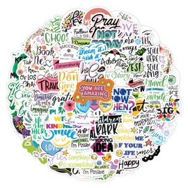 Inspirational Words Stickers | 100PCS | Positive Motivational Quote Stickers for Laptop, Water Bottles, Teaching Rewards, Vinyl Waterproof Sticker Packs Decals, Vision Board Kit for Kids Teens