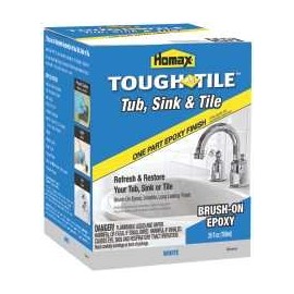 HOMAX INDUSTRIES 441194 HOMAX INDUSTRIES TOUGH AS TILE TUB, SINK, AND TILE EPOXY FINISH, BRUSH-ON, WHITE