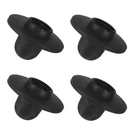 M METERXITY 4-Pack Camping Chair Foot, 0.59"/ 15mm Tubing Dia Detachable Camping Chair Leg Covers Anti-Slip Stool Feet Replacement for Hiking/Fishing/Camping, Black