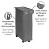 WENKO Slim Laundry Basket with Wheels, Thin Laundry Hamper, Rolling