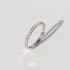 OLEA Anillo Ajustable de Promesa o Compromiso, Churumbela Plata 925