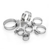 30PCS Stainless Steel Hose Clamps, 1/4" to 7/16" (6-12mm) Adjustable