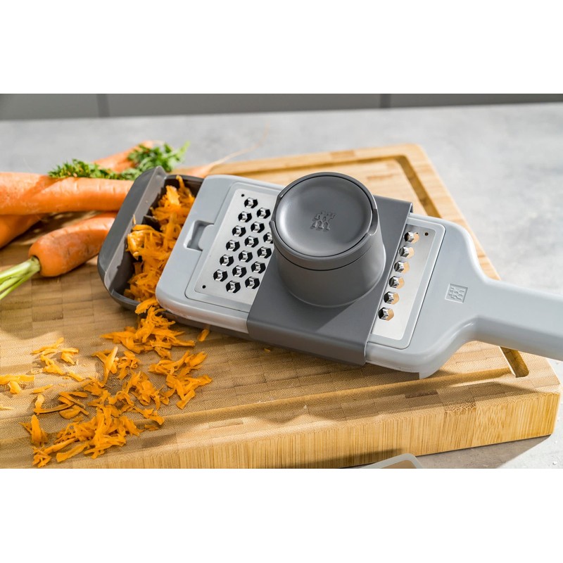 ZWILLING Z-Cut Multi-function Grater, Stainless Steel, 4 Interchangeable Blade Inserts,