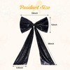 PartyDelight Big Bow Decor Giant Balck Sequin Bow 24x36 Inchs