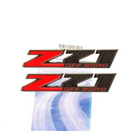 Yoaoo 2Pack OEM Matt Small Z71 Off Road Emblems Badge 3D Compatible with Silverado Sierra Suburban Colorado Black Red