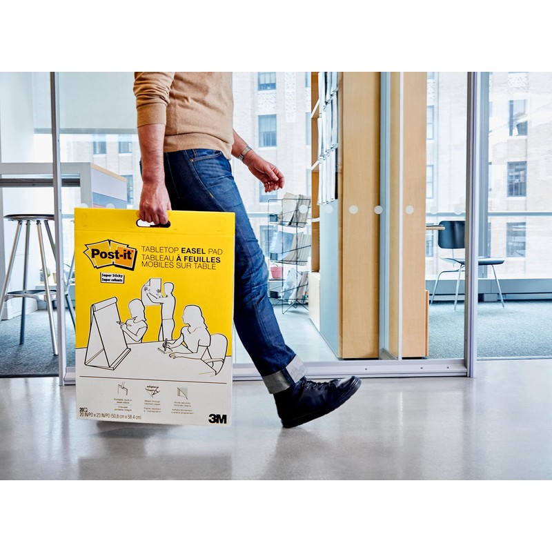 Post-it Post-it Super Sticky Portable Tabletop Easel Pad, Great for