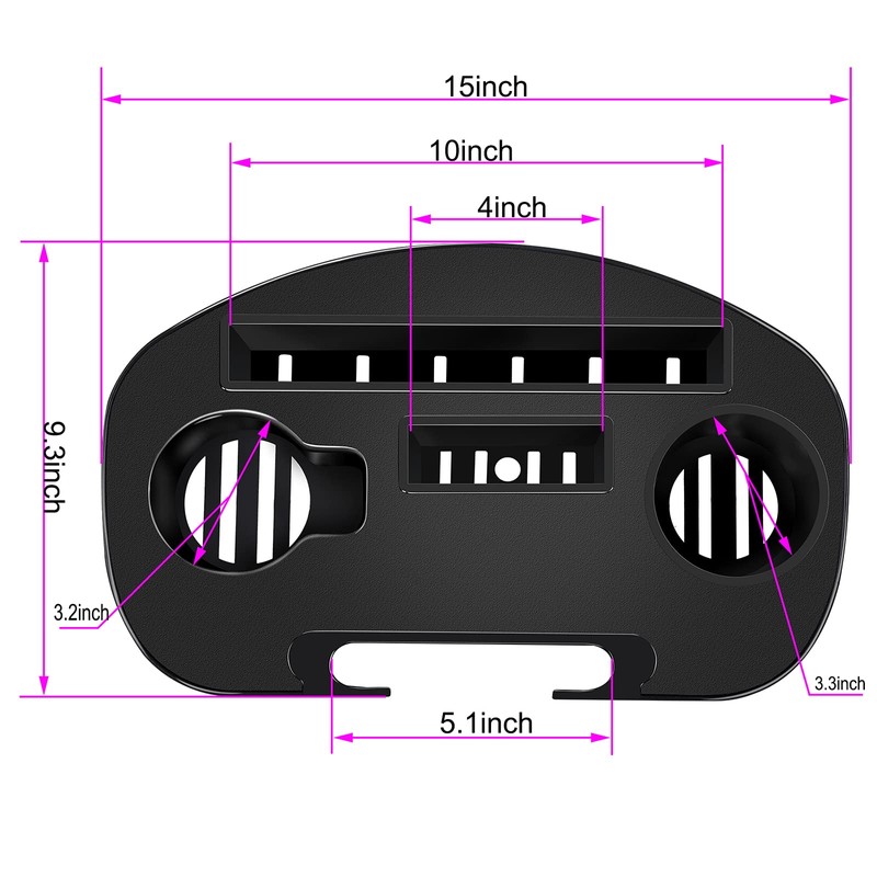 Hanperal Zero Gravity Chair Tray, Multifunctional recliners Cup Holder Tray,