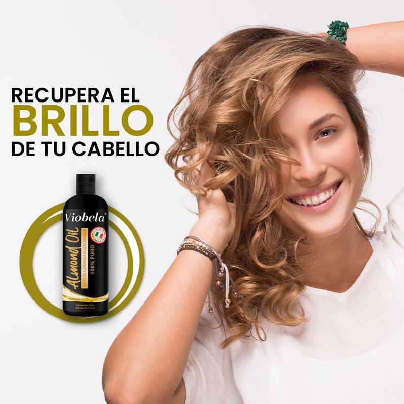 Aceite de ALMENDRAS Dulces Origen Italiano 100% PURO 500 ML