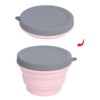 1L Portable Collapsible Silicone Bowl with Lid Food Storage Containers