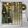 MEHOFOND 72x72 Inchs Christmas Winter Shower Curtain for Bathroom Decoration