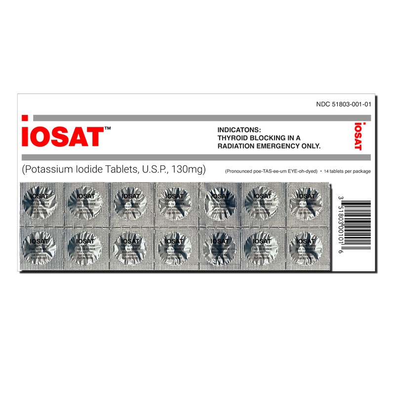 IOSAT IOSAT Potassium Iodide Tablets - 14 130mg tablets