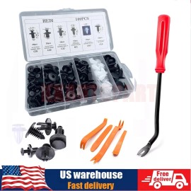 Unbranded For Chrysler 100pcs Bumper Fender Liner Push Type Retainer Clips Fixing Fastener