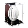 Better Display Cases Acrylic Football Display Case Vertical with Mirror