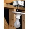 54151LB Octagonal Electrical Box w/ Clamps & J Bracket 4"