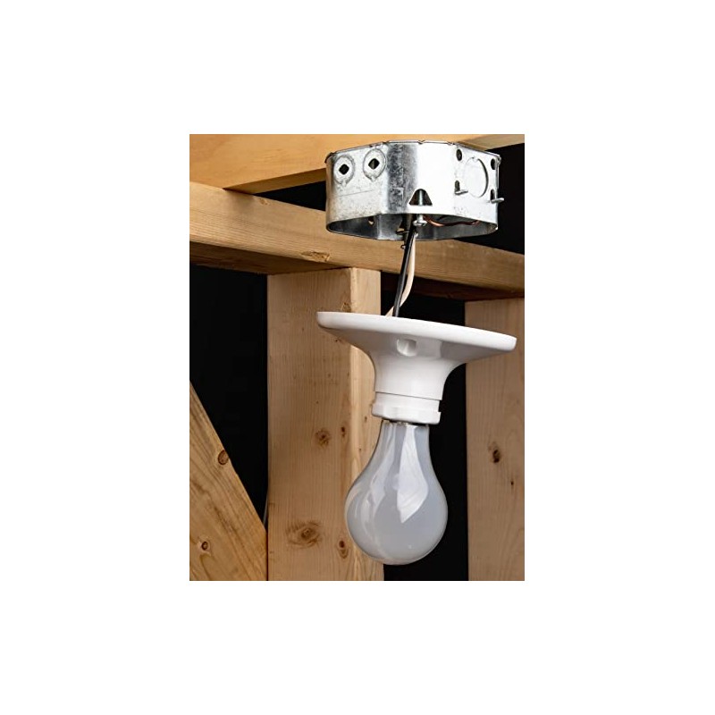54151LB Octagonal Electrical Box w/ Clamps & J Bracket 4"
