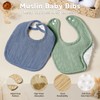 Wrrernsin Muslin Baby Bibs for Unisex Boys Girls, Cotton Drool