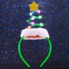 Firuilo Light Up Christmas Headbands Springy Christmas Tree Hairbands With