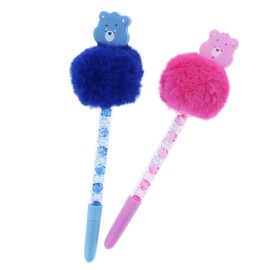 Blueprint Collections Care Bears Pom-Pom Shaker Pen | **One Random Colour Sent ** | Cute Novelty Pen | Fun Stationery for Kids | Care Bears Gifts & School Supplies