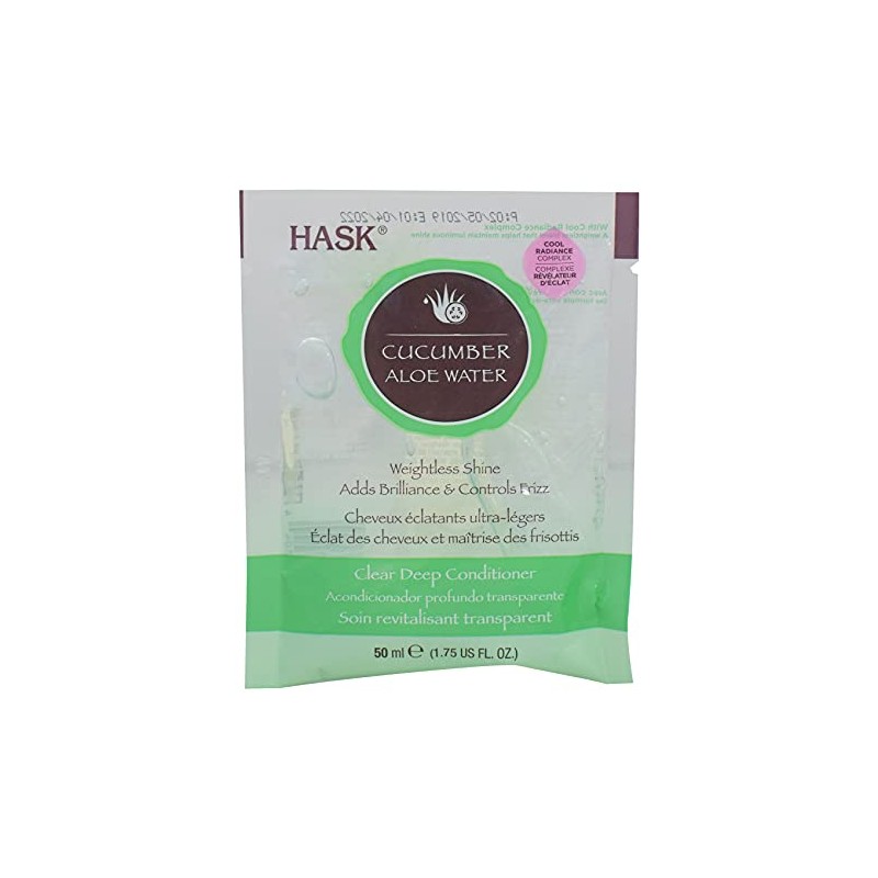 Hask Cucumber Aloe Water Clear Deep Conditioner 1.75oz (1PCS)