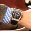 Men's Quartz Watch Silicone Strap Fashion Business Wrist Watch