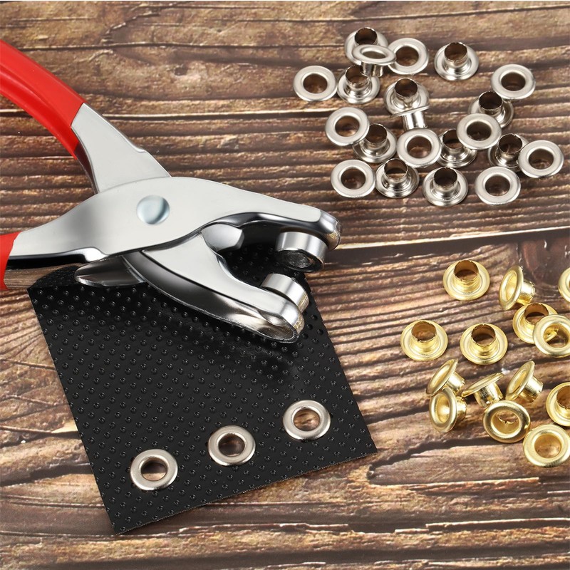 Mudder 301 Pcs Grommet Eyelet Pliers Tool Kit, Fabric Leather