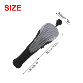 Andux 3Pack Long Neck Golf Hybrid Club Head Covers Dial No. Tag CTMT-02 (Grey)