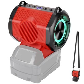 WaxPar Bluetooth Speaker Compatible with Milwaukee 18V Battery, Portable Cordless Speaker with USB&Type-C, 20W Loud True Wireless Stereo Speakers HD Sound, TWS Pairing, 24H Playtime