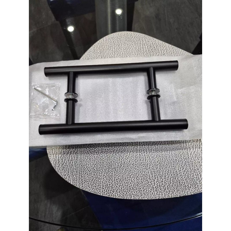 Shower Door Ladder handle Black / Brushed Gold (6") or