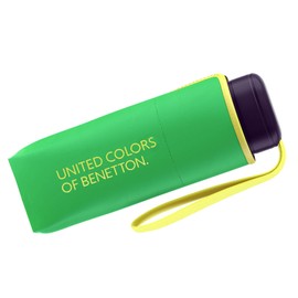 Benetton pocket umbrella - ultra mini, flat, solid, Green