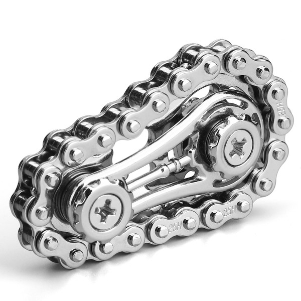 Cool Gears Fidget Chain, Assembly Fidget Spinner Ring Toy for
