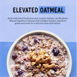 Purely Elizabeth Gluten-Free Collagen Oats Cup, Blueberry Walnut (12 Ct.)
