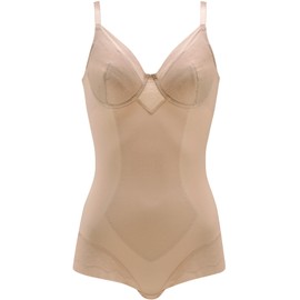 Wacoal ARA420 Women's Bodysuit [EverChic] Underwired, Stomach & Back Clean, Natural Bust Silhouette, Cotton Blend Material (Body), Smooth and Comfortable, KA