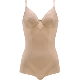 Wacoal ARA420 Women's Bodysuit [EverChic] Underwired, Stomach & Back Clean, Natural Bust Silhouette, Cotton Blend Material (Body), Smooth and Comfortable, KA