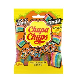 Kracie Chupa Chups Sour Bite Gummy, 2.0 oz (55 g) x 10 Packs