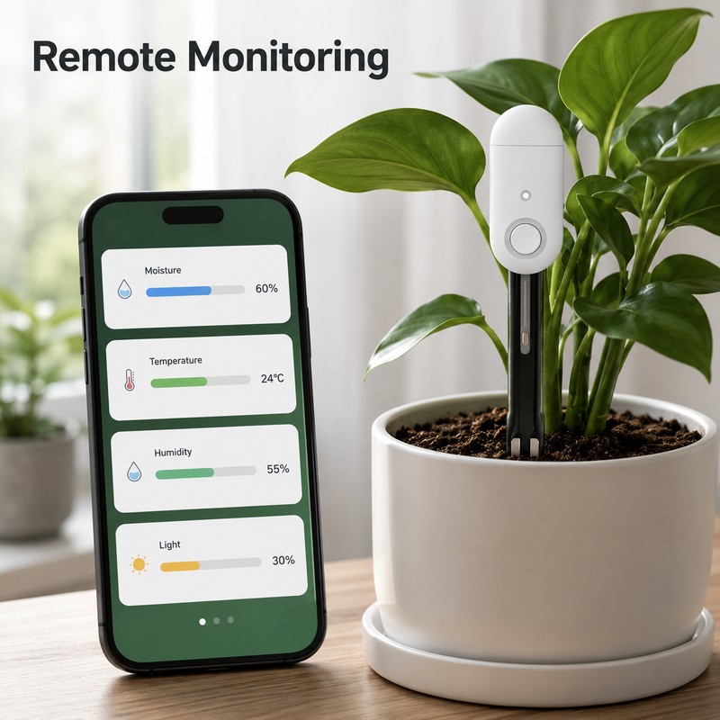 Zigbee 3.0 Soil Moisture Sensor for Smart Plant Care –