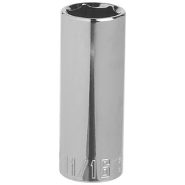 CRAFTSMAN Deep Socket, SAE, 3/8-Inch Drive, 11/16-Inch, 6-Point (CMMT43336)