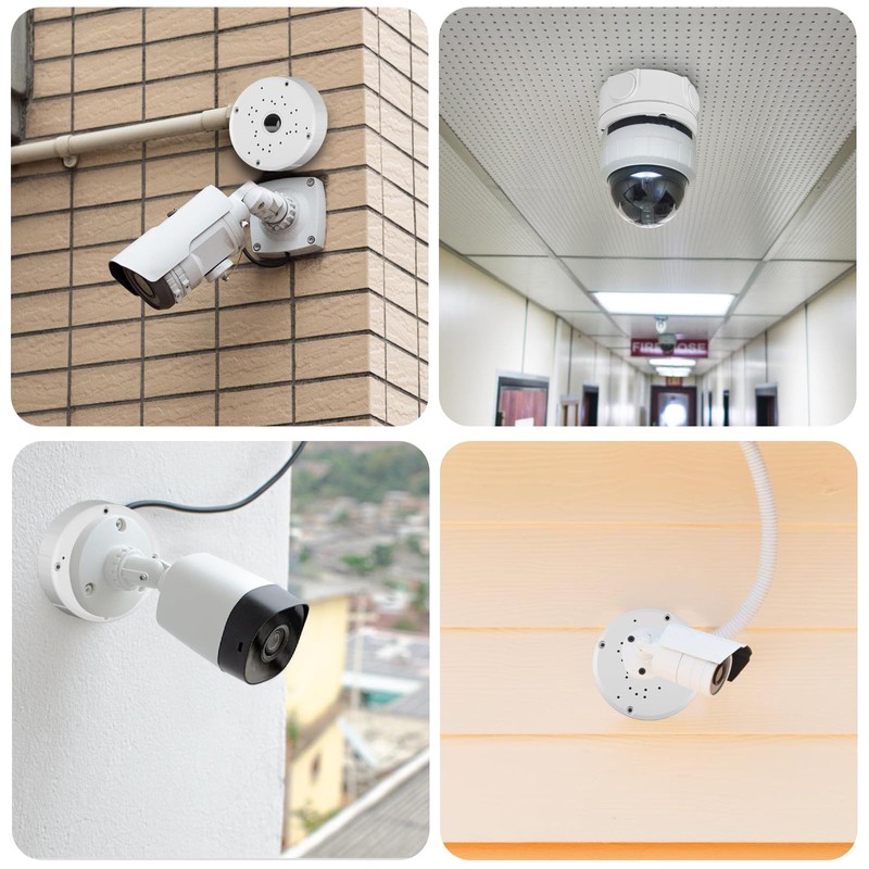 4 Pcs Camera Junction Box: Waterproof Junction Box for Security