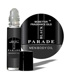 MOBETTER FRAGRANCE OILS Black Parade Cologne Men Body Oil 1/3 oz roll on Glass Bottle