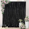 Black Sparkle Backdrop Curtain 4ftx10ft Photo Backdrop Drapes Wedding Party