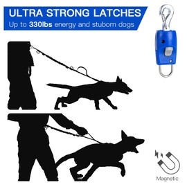 Gentle Leader for Dogs Medium,Prong Collar Safety Clip,Dog Collars, Harnesses Leashes,Dog Leash for Small Dogs, Puppy Dog Cat Collar Rope Leash Connector