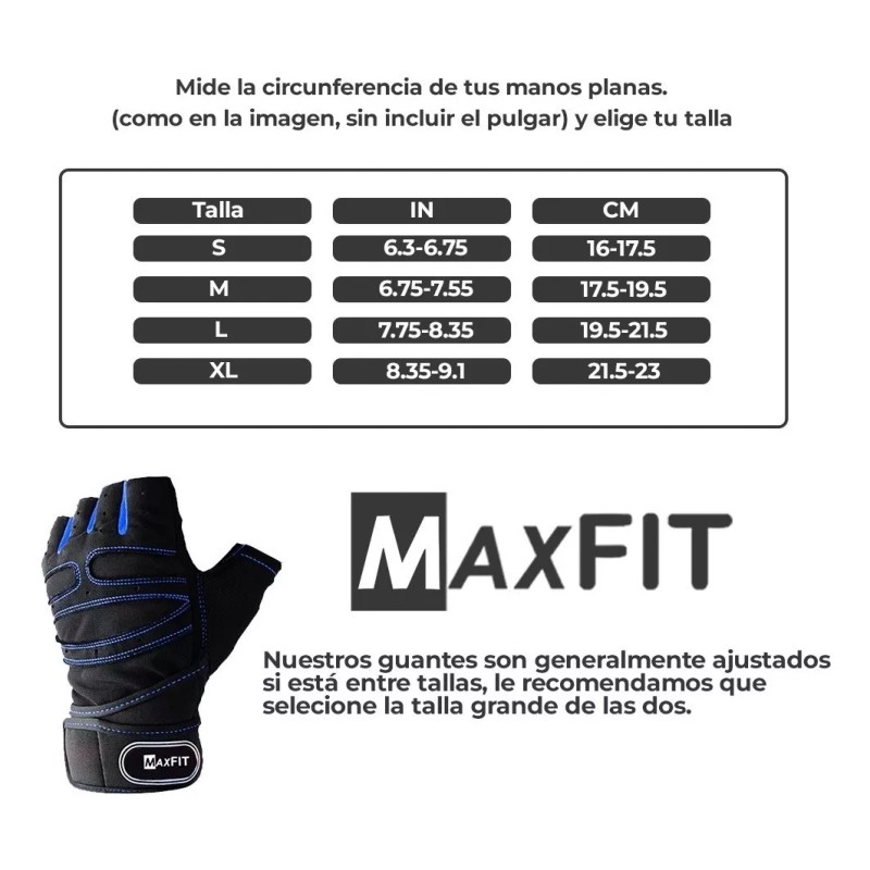 Maxfit Guantes Gym Tacticos Pesas Crossfit Gimnasio Maxfit St-004