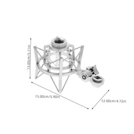 minkissy Plastic Shock Mount Microphone Holder for Condenser Mic Adjustable Stand Adapter with Noise Reduction and Vibration Absorption Durable Plastic Construction for Recording