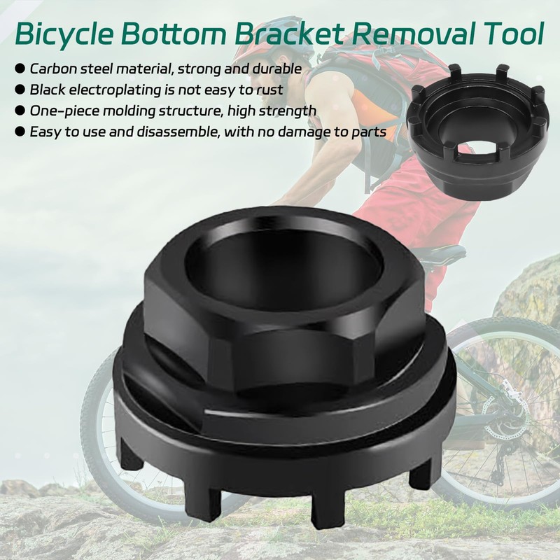 BEASAFY Bicycle Crank Puller, Lock Ring Tool, 43 mm Bottom